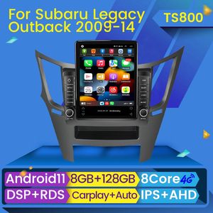 Android 11 Player Car DVD Радио для Subaru Outback Impreza Legacy 2009-2014 LHD Multimedia Tesla Vetice Screen GPS Stereo bt