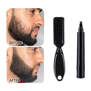 Tırnak sanat kitleri erkek sakal makyaj kalemi bıyık izleme renk su geçirmez ve değiştirme boyama dolgu kaybı yüz