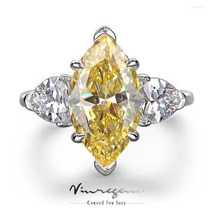 Cluster Rings Vinregem 925 Серебряное серебряное серебро.