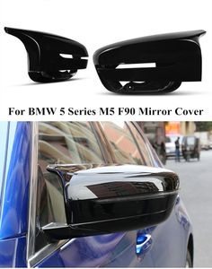 1 Set Araç Karbon Fiber Yan Ayna Kapak Kapakları BMW G30 G38 G32 G10 G12 Yükseltme M5 F90 2016-2022 dikiz kanat kabuğu