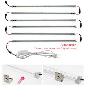 V Shaped LED Bar Light 220V 50cm 72LEDs Wall Corner LEDS Tubes Kitchen Under Cabinet Lights 1-3Pcs Set D2.0