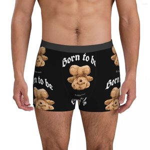 Toy Toy Bear Bear милый нижнее белье, чтобы быть разными мужчинами трусики печатать сексуальные боксерские шорты высококачественный короткий плюс размер