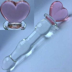 Секс игрушки масагер Crystal Glass Anal Plugc