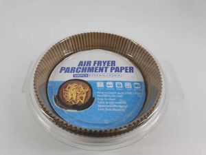 Air Fritöz Tek Kullanımlık Kağıt Astar Tavaları Yapışmaz Hava Kızarık Liner için Pişirme Kağıtları Hava kızartma yağına dayanıklı WLL1307