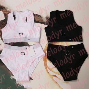 Kadınlar Spor Sütun Seti Yaz Tatili Mayo Tasarımcısı Yüzme Takım Mektubu Baskı iç çamaşırı