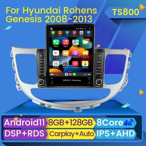 Car dvd Radio Multimedia Player Android 11 for Hyundai Rohens Genesis 2008-2013 GPS Navigation 2 Din BT Carplay