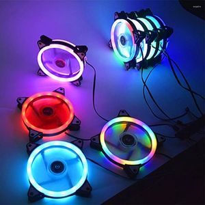 Bilgisayar Kılıfı Fan Soğutma Soğutucu Ayarlanabilir RGB LED 12V Sabit Ventilador PWM FANS HEDEF İÇİN HIZ