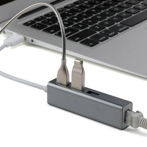 Порт USB 3.0 Hub Gigabit Ethernet Adapter Adapter RJ45 Интерфейс 10/100/1000 м.