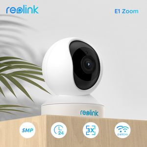Dome Cameras Reolink 5MP PTZ Home Security Camera Wifi 2.4G5G 3x Optical Zoom PanTilt 2-way Audio Indoor Baby Monitor SD Card Slot E1 Zoom 221025