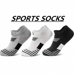 Spor çorapları 3 çiftler/parti erkekler basketbol açık koşu yeterli ince futbol hızlı kuru kısa sıkıştırma l221026