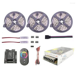 Şeritler DC 12V RGB 18A dokunmatik ekranlı uzaktan kumandalı LED esnek şerit lambası 18 çalışma modları 10 metre 10 m metre 10 adet