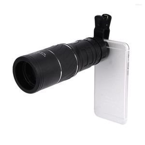 Телескоп 16x52 двойной фокус Zoom Zoom Lens Lens Lons Night Vision Monocular HD Optical с держателем мобильного телефона