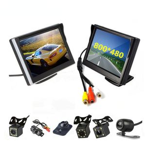 5 inch TFT LCD screen Car Monitor HD800x480 Reversing Parking Monitor with 2 video input Rearview camera optional