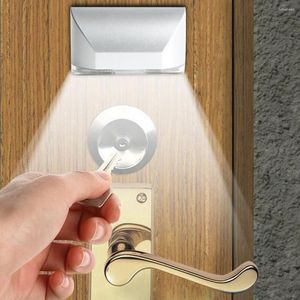 Gece Işıkları Led Akıllı Kapı Kilitli Dolap Anahtarı İndüksiyon Küçük Işık Sensör Lambası İnsan Kızılötesi Algılama Dekorasyon Chambre