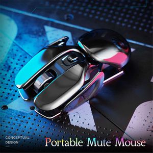 Mice PX2 Metal 2.4G Rechargeable Wireless Mute 1600DPI Mouse 6 Buttons for PC Laptop Computer Gaming Office Home Waterproof Mouse T221012