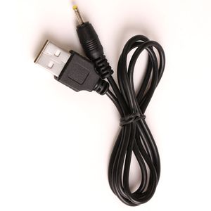 70cm Siyah Güç Kabloları USB bağlantı noktası 2,5 mm DC Namlu Kriko Konektör Tel Kablosu