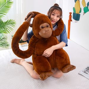 Dev hayvan peluş goril oyuncak oyuncak aksiyon figürü kral kong uzun kol maymun bebek doldurulmuş hayvanlar şempanze maymun çocuk Noel hediyesi dy10119