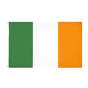 Баннерные флаги 90x150см зеленый белый оранжевый ирландский т.е. флаг 100% полиэстер