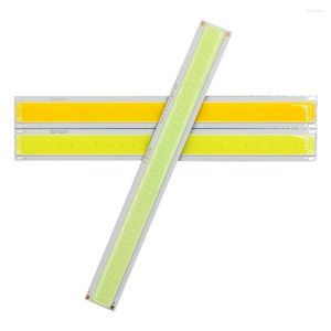 140x15mm 12V 5W Cob Strip LED Çubuk Işıklar Araba için 14 cm Drl Gündüz Çalışan Dekorasyon Lambası Soğuk Mavi Beyaz Renk Cipsleri