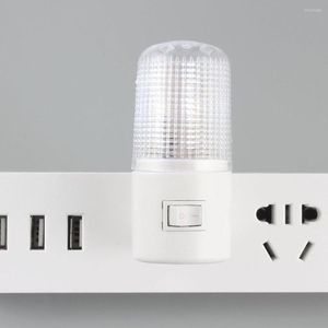 Gece Işıkları Us Fiş LED Işık Duvarı Montajlı Başucu Lambası 3W 110V 4 LEDS Enerji Tasarrufu Ev Yatak Odası Acil Durumu