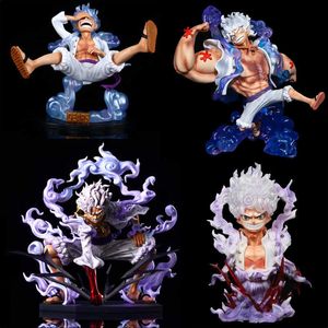 One Piece Luffy Gear 5 Sun God Nika PVC Action Figure Statue Model Doll Toys