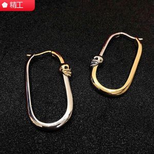 Orecchini di moda firmati Gioielli 2021 nuovo teschio a forma di U in stile cool oro argento lungo Design AL1M2322