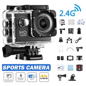 Спортивные экшн-видеокамеры Экшн-камера Ultra HD 30fps/170D Водонепроницаемая камера для подводной видеозаписи 4K go Sports Pro Camera 2.0 Дистанционное управление экраном 221027