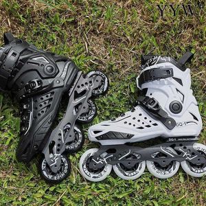 Buz Paten Yetişkin Sline Roller Paten Ayakkabı Spor Sneaker Açık Yeni Başlangıç ​​Kamyonları PU Wheels Cool Street Free Style L221014