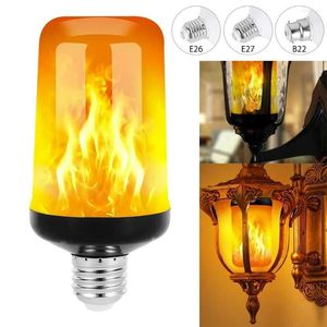 Flame Effect Light Bulb 4 Modes Flickering Emulation Home Garden Lamp Christmas Halloween Decor E27 Bulbs Lights