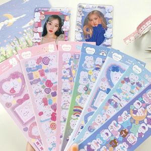 Подарочная упаковка Korea ins silver po рама Goo Card Sticker Diy Scrapbook Collage Mobile Phone Star star ganges