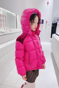 Зимнее белое пуховое пальто для маленьких девочек, детская толстая стеганая куртка, детская теплая верхняя одежда с капюшоном для малышей