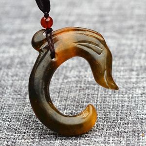 Подвесные ожерелья высококачественная xiuyu jades carbled китайский дракон пиксиу -ожерелье богатства для мужчин бесплатно веревка