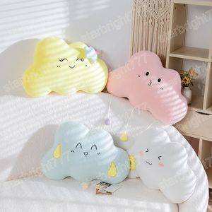 50x35cm güzel renkli bulut peluş yastık yumuşak sevimli dekor gökyüzü bulut yastık doldurulmuş bebekler kawaii peluş oyuncaklar için kızlar hediye