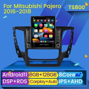 Car DVD -радио мультимедийный видеоплеер CarPlay для Mitsubishi Pajero Sport 3 2016 - 2018 Навигационные стерео GPS Android 2din