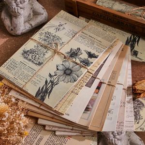 Notes 30Pcs Lot Memo Pad Material Paper Vintage Inspiration Junk Journal Scrapbooking Card Background Notepad Drop Delivery 2022 Off Dhljz