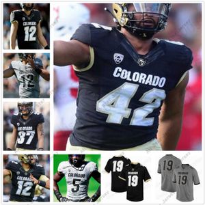 Amerikan Kolej Futbolu Özel Giyim NCAA Colorado Buffaloes Kolej Futbolu Dikişli Jersey erkek kadın gençlik Terrance Lang Shay Fields Steven Montez Tony Brown