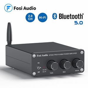 Amplifikatörler fosi ses bt20a bluetooth tpa3116d2 ses güç amplifikatörü 100w mini hif stereo sınıf d amp bas tiz ev sineması 221027