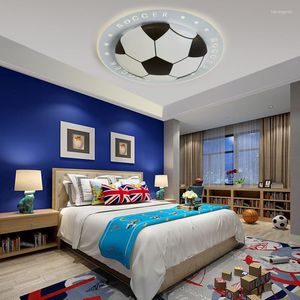 Tavan Işıkları D520 Çocuk Eşit Işık Yaratıcı Futbol Kişiliği Erkek Yatak Odası Lambaları Led Göz Koruma Karikatür Erkekler Lig