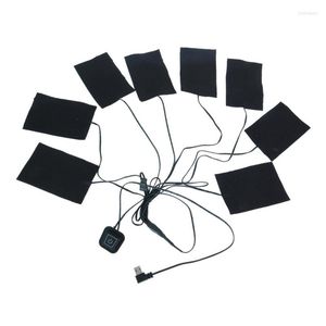 Halılar USB Giysileri Isıtıcı Pad Hızlı Isı Macun 3 Dişli ile Ayarlanabilir Yelek Ceketi için Sıcak Tutun Kış Isı Mat Gadgets