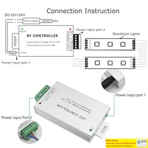 10ft 20ft 30ft 40ft 50ft LED Modüller Işıklar RGB En Parlak Mağaza Pencere LED Işık Uzaktan Kumanda Güç Kaynağı