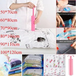 Хранение одежды 2022 Strong Vacuum Seal Oranizer Bags VAC Экономия пространства Сжатый пакет Pack Saver