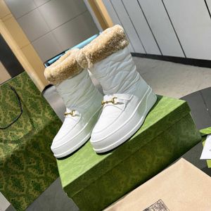 İtalyan lüks kadın botları süet yıldızlar kalın alt toka ayakkabıları elmas deri tasarımcı kış açık bez kar sıcak Martin botları 35-41