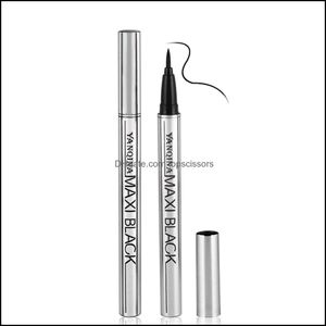 Eyeliner toptan yüksek kaliteli su geçirmez sıvı eyeliner kalem göz astarı kalem makyajı kozmetik siyah uzun moda damlası dhpzb