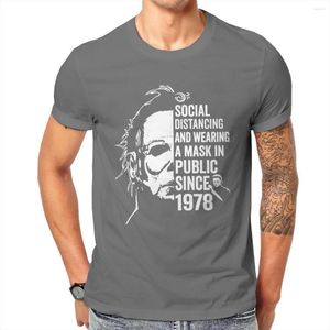 Erkek Tişörtleri Toptan Yaz Komik Michael Myers Sosyal Uzaklık Halkın Günahında 2022 Erkekler/Kadınlar Harajuku Giyim Giyim 196337