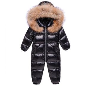 Rompers children clothing winter Warm down jacket boy outerwear coat thicken Waterproof snowsuit baby girl clothes parka infant overcoat GC1757