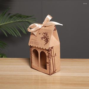 Подарочная упаковка Kraft Paper Tea Festival Festival Box Exquisite упаковочный материал материал
