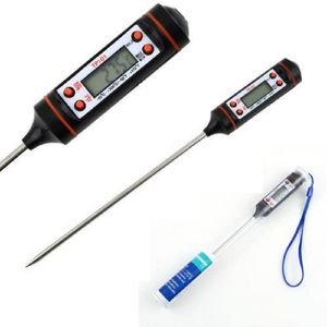 Digital BBQ Thermometer Cooking Food Probe Meat Thermometer Kitchen Instant Digital Temperature Read Food Probe fast shipment Thermometers