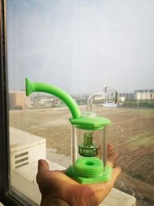 nargile silikon bong cam duş başlığı perkolator kolay temiz 5.9 inç dab teçhizat 4mm kuvars banger boru mini bongs