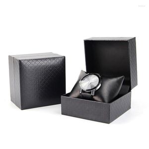 Смотреть коробки мода черная специальная картонная организация коробка Pu Table Pillow Lozenge Display упаковка