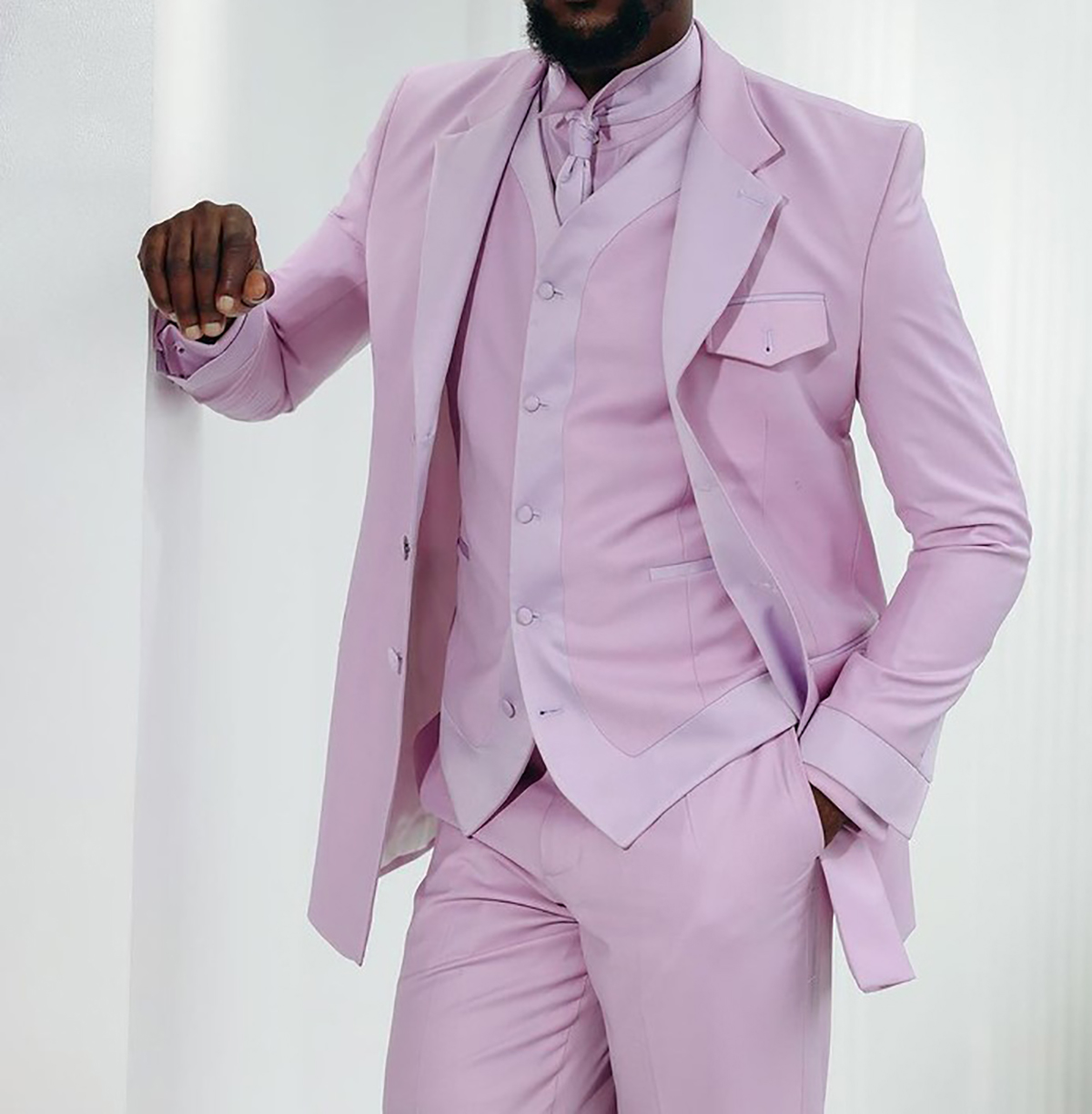 Mens Pink Wedding Tuxedos Jacket Pants Ceremony Formal Groom Suits Party Birthday Wear costume homme mariage